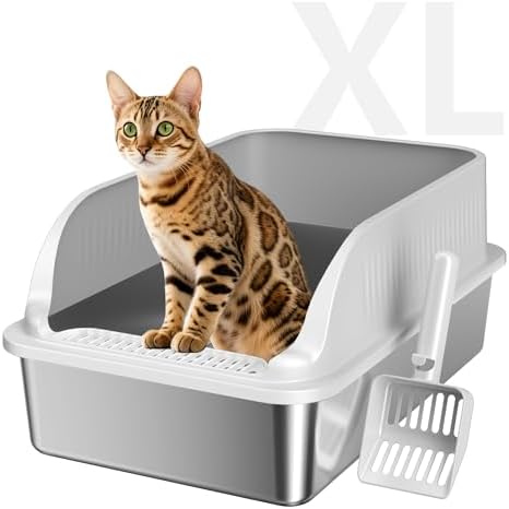Stainless Steel Cat Litter Box by KISENG