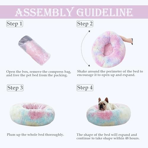 Washable Calming Dog & Cat Bed for Ultra Large Small Medium Size Pet - Image 5