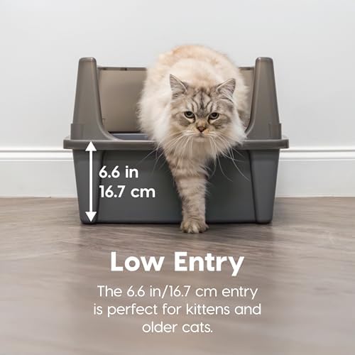 IRIS USA XX-Large High Sided Cat Litter Box, Scatter Shield - Image 5