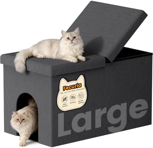 3-in-1 Cat Litter Box Enclosure by Fecuria
