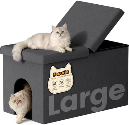 3-in-1 Cat Litter Box Enclosure by Fecuria