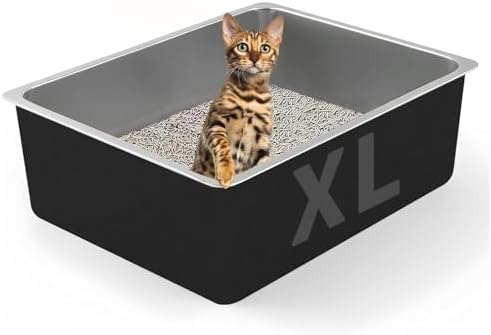 Stainless Steel Cat Litter Box by Unknown