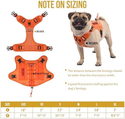 OneTigris Tactical Dog Harness Vest No-Pull Service Dog Vest - Image 5