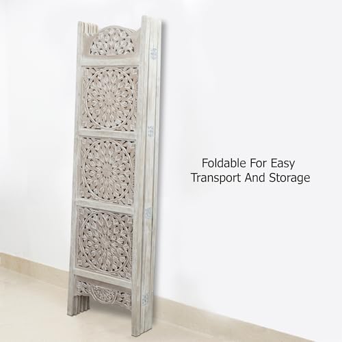 COTTON CRAFT Room Divider Wood Screen - Image 7