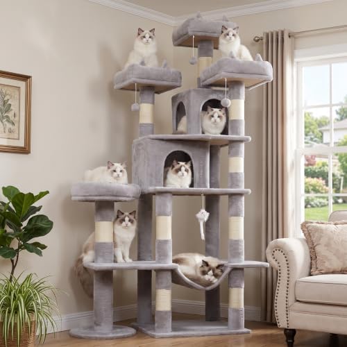 Cat Tower, 71 Inch Heavy Duty Cat Tree by LIKISAK