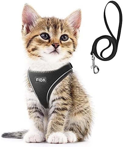 Fida Comfy Dog Harness with Leash, Cat Vest Harness Escape Proof, Breathable by Fida