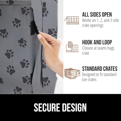 GORILLA GRIP Dog Crate Covers, Wire Kennel Topper, 42 in - Image 5