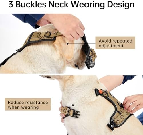 IVY&LANE No Pull Dog Harness for Medium Dogs, Reflective Dog Vest Harness - Image 4