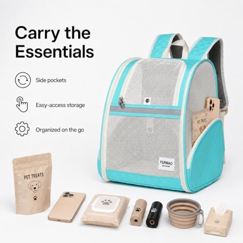 Cat Backpack Carrier for Small Dogs and Medium cat Puppy Kitten Bunny Pet - Image 6