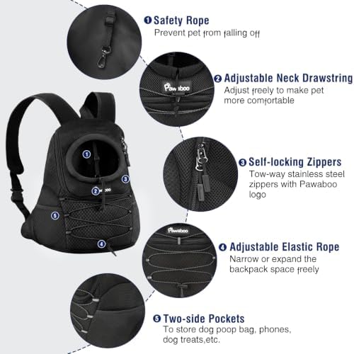 Pawaboo Pet Dog Front Carrier Backpack - Image 6