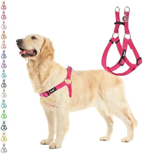PUPTECK No Pull Dog Harness Medium Sized Step-in Adjustable Puppy Vest by PUPTECK