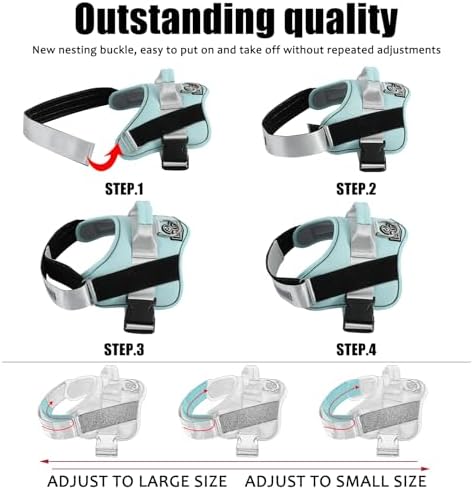 Bolux Dog Harness, No-Pull Reflective Dog Vest, Breathable Adjustable Pet - Image 3