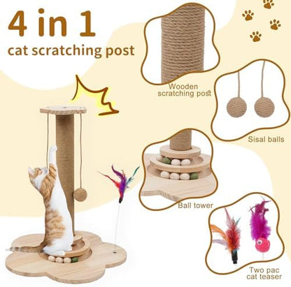 4-in-1 Wider Cat Scratching Post - Image 3