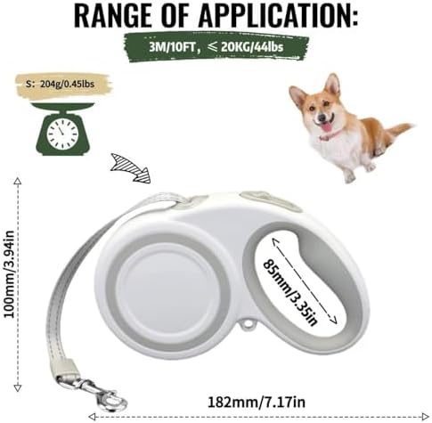 10-16FT, Highly Reflective Retractable Dog Leash - Image 2