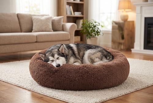 SAVFOX 36 inches Calming Donut Dog Bed by SAVFOX