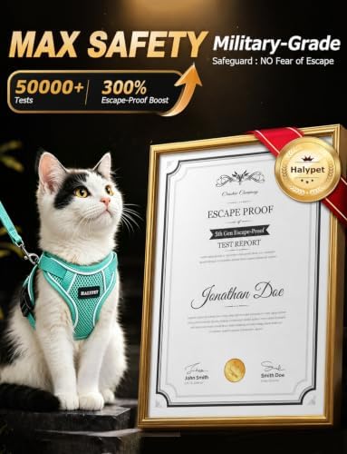Cat Harness and Leash Set, Escape Proof Kitten Harness - Image 2