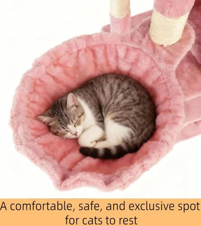 Cat Tree, 68-Inch Cat Tower for Indoor Cats, Plush Multi-Level Cat Condo - Image 4