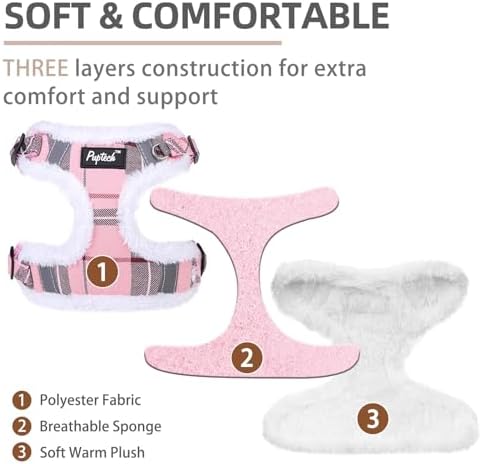 PUPTECK Dog Harness and Leash Set Medium Sized, Step in No Pull Adjustable - Image 2