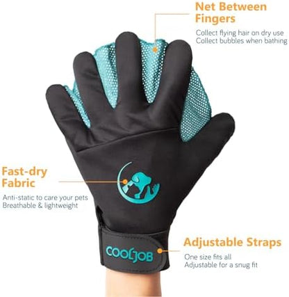 COOLJOB Patented Pet Grooming Gloves - Image 2