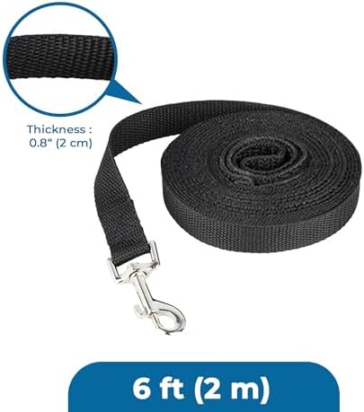 SunGrow Pet Training Leash, Heavy-Duty Polypropylene Walking Leash, 360-degree - Image 7