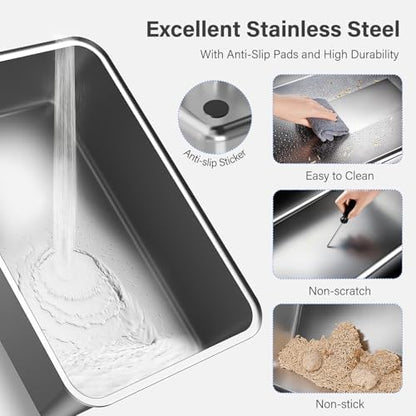 Aphyxen XL Stainless Steel Litter Box - Image 5