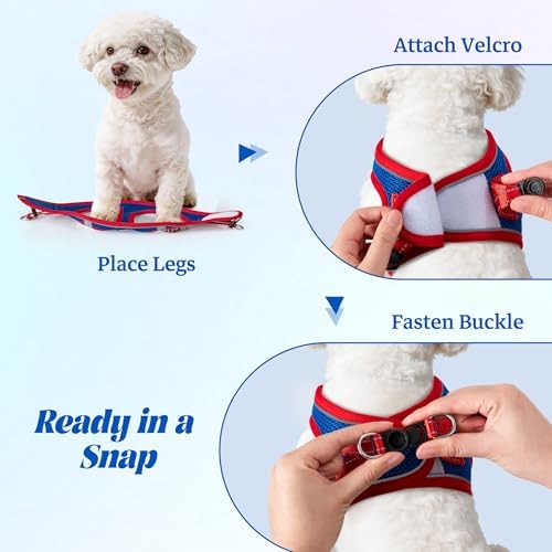 No Pull Dog Puppy Harness and Leash Set Reflective Mesh Vest X-Small - Image 4