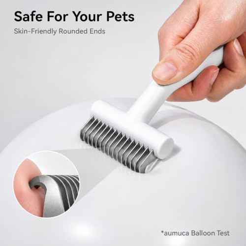 aumuca Undercoat Rake for Dogs, Deshedding & Dematting Comb for Cats - Image 6