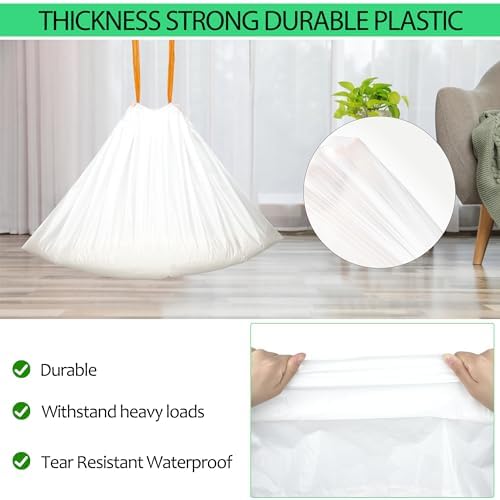 Cat Litter Box Liners, Drawstring Trash Bags - Image 5