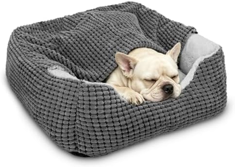 GASUR Dog Beds for Large Medium Small Dogs, Rectangle Cave Hooded Blanket Puppy by GASUR