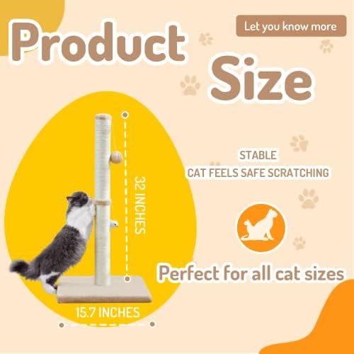MeowHomm 32” Tall Cat Scratching Posts - Image 5