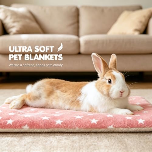 4 Pack Rabbit Bed Mat, Washable Sleeping Pad - Image 2
