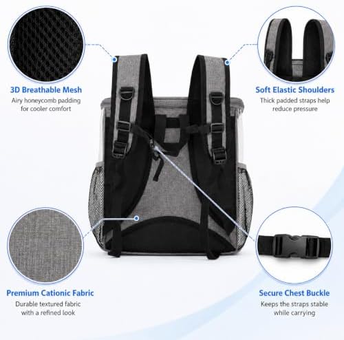 Pet Backpack Carrier for Cats and Small Dogs, Under 13.2 lbs - Image 7