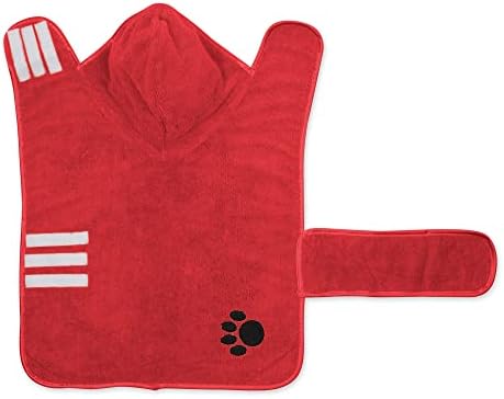 Bone Dry Pet Robe Collection, Embroidered Absorbent Microfiber Bath Robe - Image 3