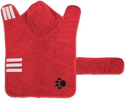 Bone Dry Pet Robe Collection, Embroidered Absorbent Microfiber Bath Robe - Image 3