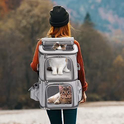 HOVONO Double-Compartment Cat Backpack Carrier - Image 7