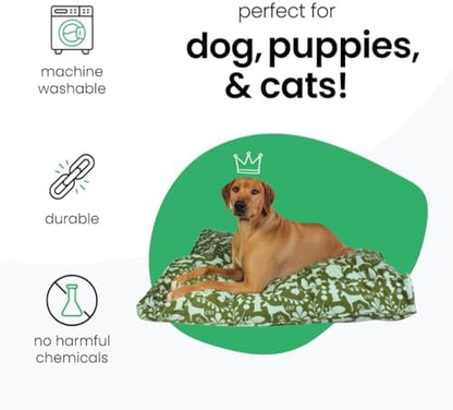 Molly Mutt Light Green Dog Bed Cover, Non-Toxic & 100% Cotton - Image 3