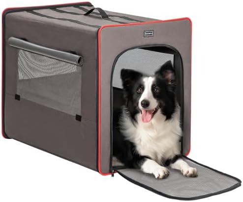 PETSFIT Collapsible Dog Crate, Portable Dog Crate by Petsfit