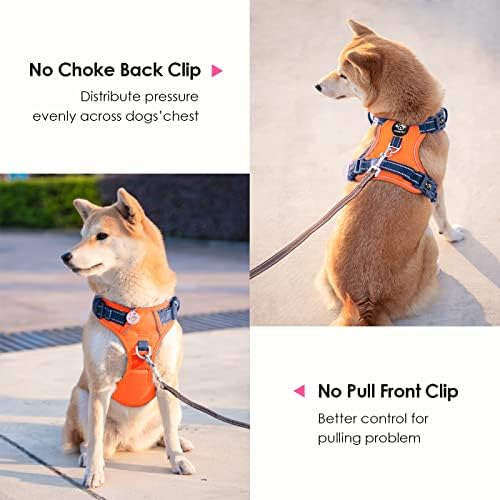 PHOEPET No Pull Dog Harness, Unique Colors Reflective Adjustable Dog Vest - Image 4