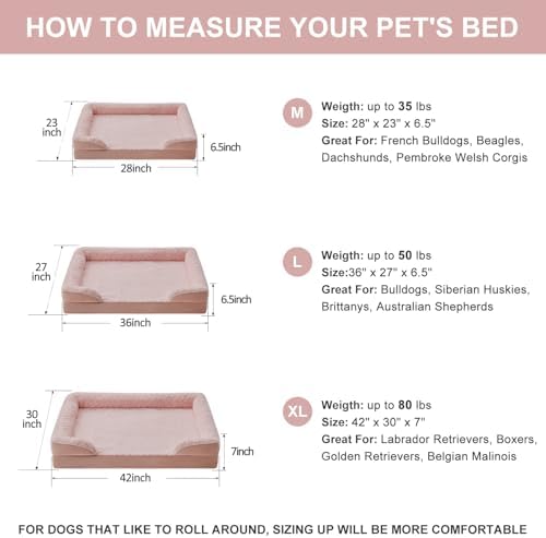WNPETHOME Orthopedic Washable Dog Bed Large - Image 5