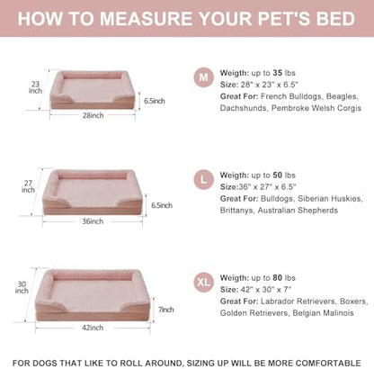 WNPETHOME Orthopedic Washable Dog Bed Large - Image 5
