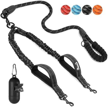 SlowTon Double Leash for Two Dogs, No Tangle & by SlowTon