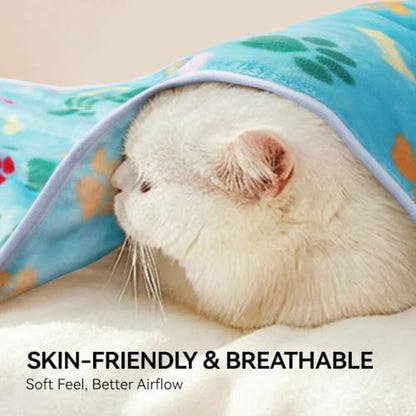 LINENLUX Dog Blankets 4-Pack, Super Soft Fluffy Fleece Pet Throw Warm - Image 6