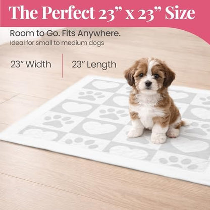 Pupiboo Disposable Dog and Cat Training Pads – 23x23 in Highly Absorbent Pee - Image 4