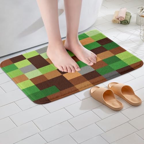 Manfei Pixelated Bath Mats, 16Wx24L Inches - Image 4