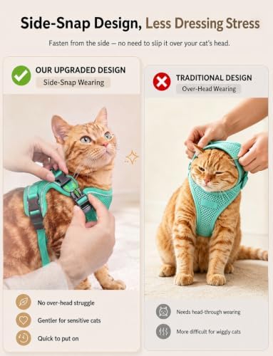 Cat Harness and Leash Set, Escape Proof Kitten Harness - Image 3