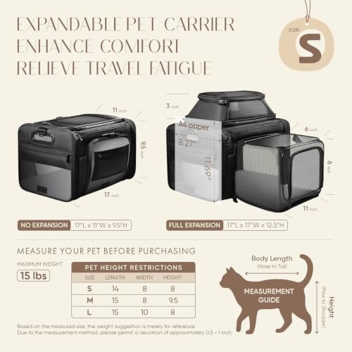 Top-Side Expandable Pet Carrier, Treat Window - Image 4