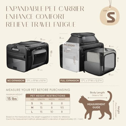 Top-Side Expandable Pet Carrier, Treat Window - Image 4