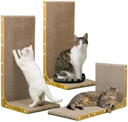SMARTBEAN 3-Pack Cardboard Cat Scratcher by SMARTBEAN