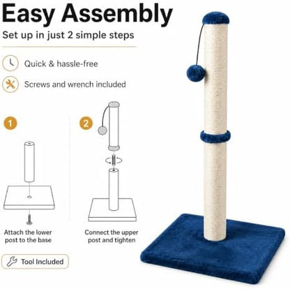 Dimaka 29" Tall Cat Scratching Post, Claw Scratcher - Image 3