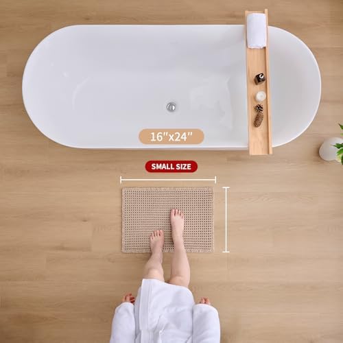 ILANGO Upgraded Waffle Bath Rug 16x24, Super Absorbent Non Slip Bath Mat - Image 2